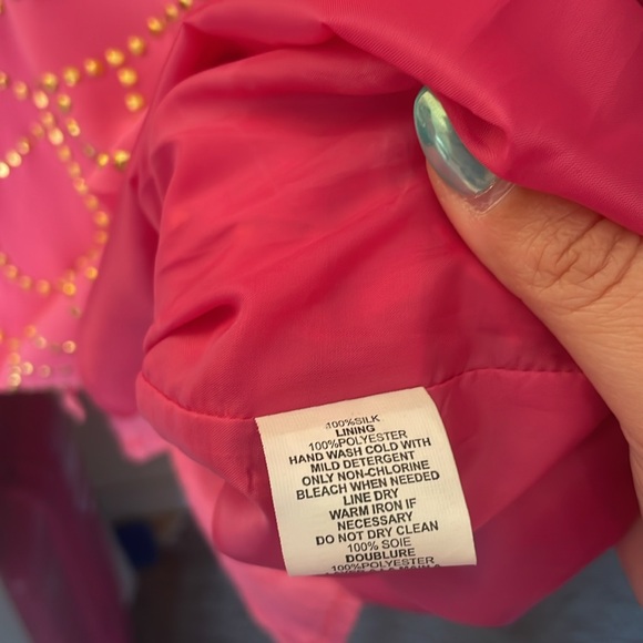 Trina Turk Rindra Stud Dress size 10 pink gold - Picture 6 of 6